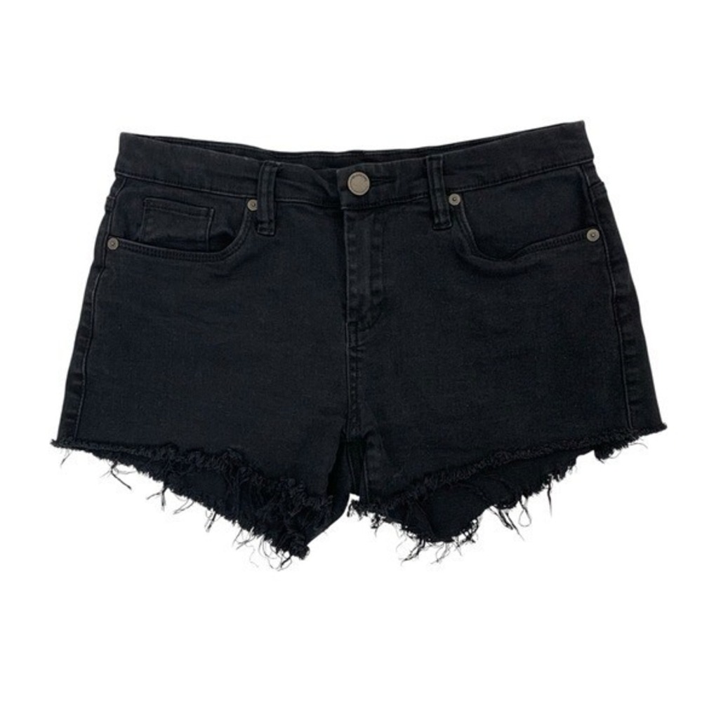 BlankNYC Jean Shorts 28 Black Distressed‎ Denim Y2K Festival Streetwear